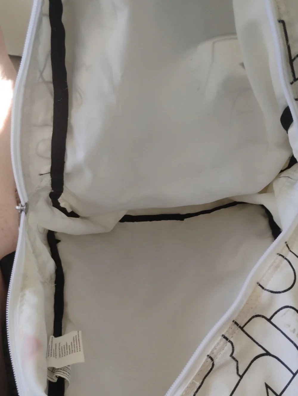 JanSport White Graphic Classic Backpack Puzzle Piece Pattern